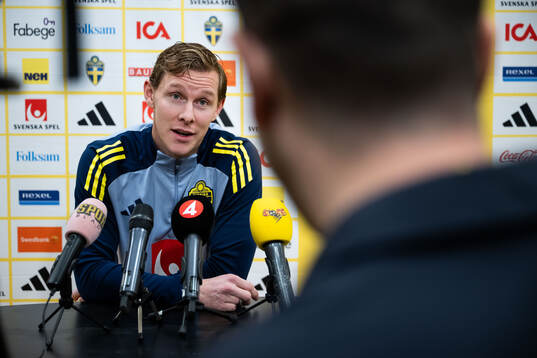 Emil Krafth of the Swedish men's national football team in