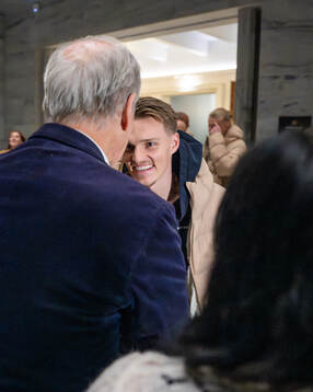 Martin Ødegaard is being welcomed by Prime Minister Jonas