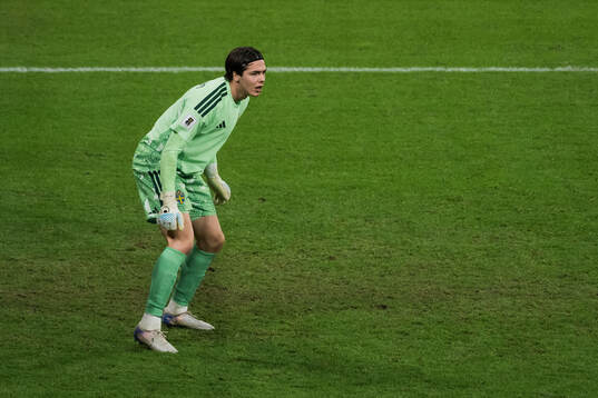 Goalkeeper Jacob Widell Zetterström of Sweden