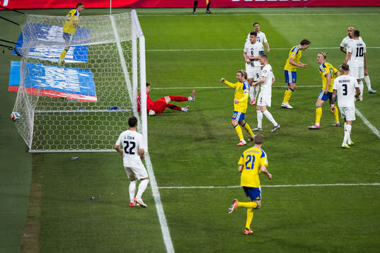 Emil Forsberg, Carl Starfelt, Isac Lidberg and Gustav