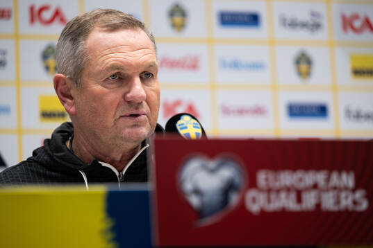 Head coach Matjaz Kek of Slovenia at the press conference