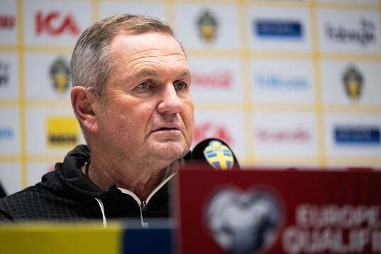 Head coach Matjaz Kek of Slovenia at the press conference