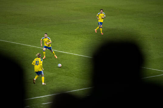 Emil Forsberg, Gabriel Gudmundsson and Victor Nilsson
