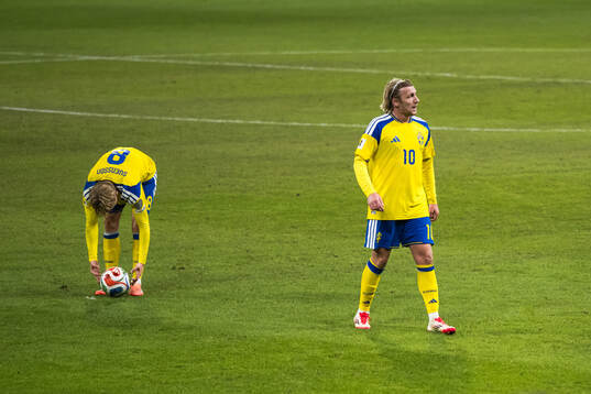 Daniel Svensson and Emil Forsberg of Sweden