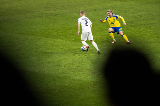 Zan Karnicnik of Slovenia and Emil Forsberg of Sweden