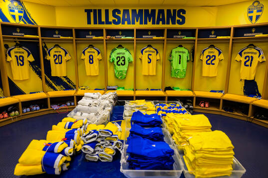 Jerseys of Mattias Svanberg, Gustav Lundgren, Daniel