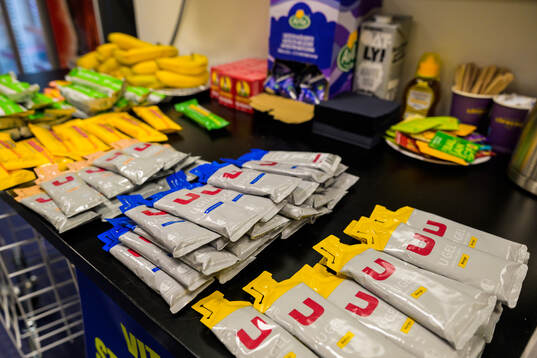 U Gel from Umara Sports in the dressing room of Sweden