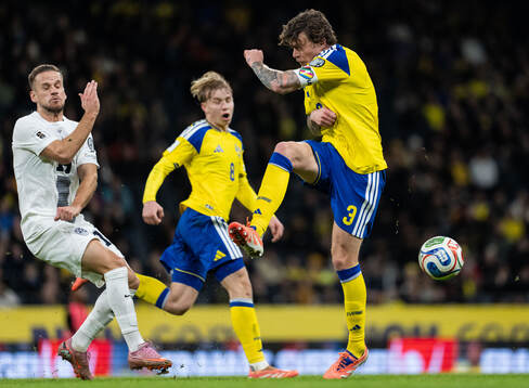 Tomi Horvat of Slovenia and Victor Nilsson Lindelöf of