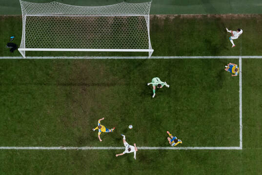 Timi Elsnik of Slovenia scores the 0-1 goal behind