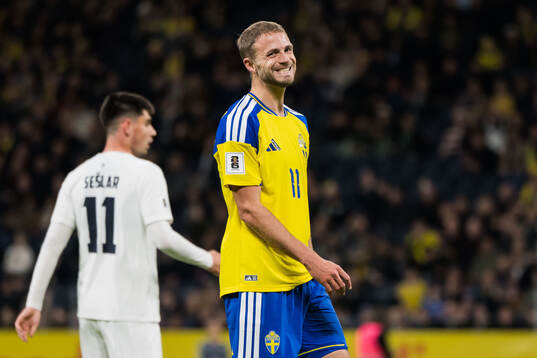 Gustav Lundgren of Sweden looks dejected