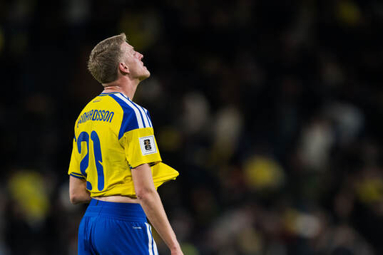 Alexander Bernhardsson of Sweden looks dejected