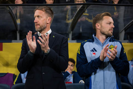 Head coach Graham Potter and assistant coach Sebastian
