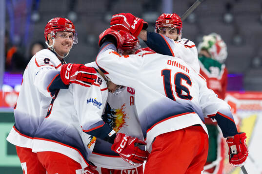 Alexis Binner of Grenoble celebrates