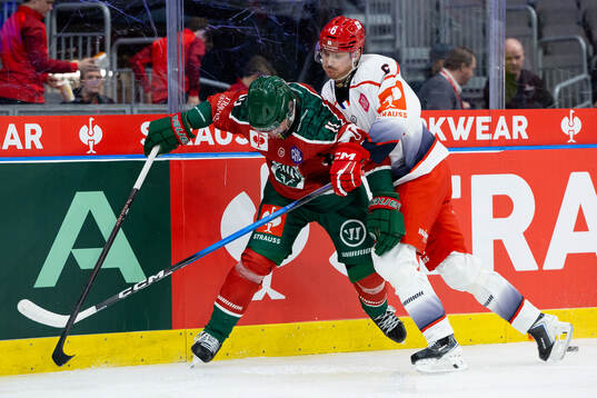 Max Lindholm of Frölunda and Pontus Englund of Grenoble