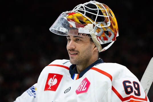 goaltender Matija Pintaric of Grenoble