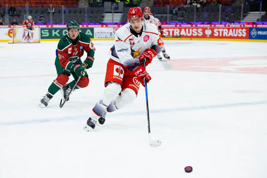 Max Friberg of Frölunda and Pontus Englund of Grenoble