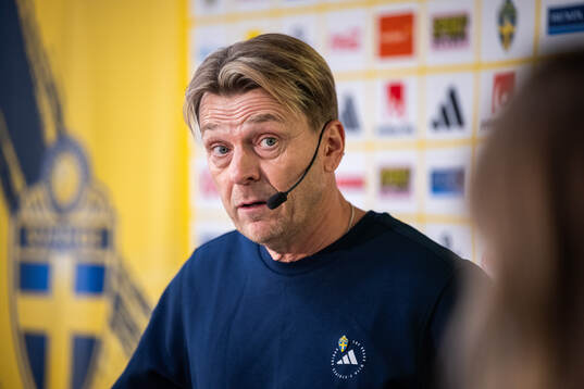 Head coach Tony Gustavsson of the Swedish women's national