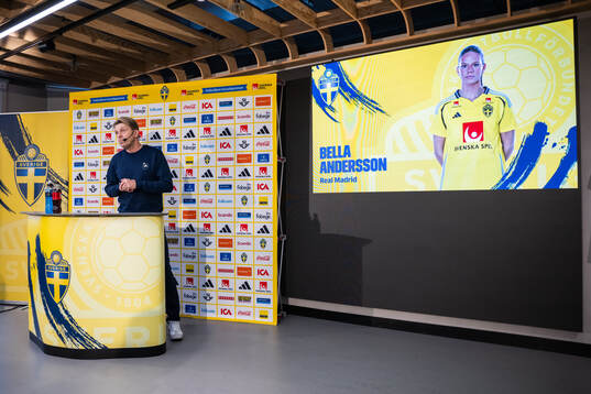 Head coach Tony Gustavsson of the Swedish women's national
