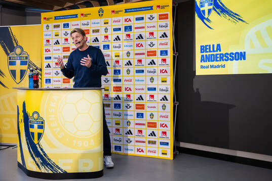 Head coach Tony Gustavsson of the Swedish women's national