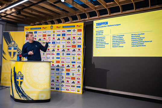 Head coach Tony Gustavsson of the Swedish women's national