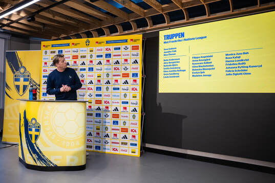 Head coach Tony Gustavsson of the Swedish women's national