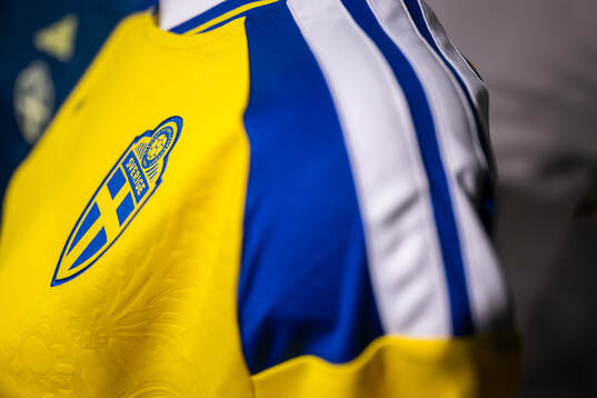 The official jersey of the Swedish women's national