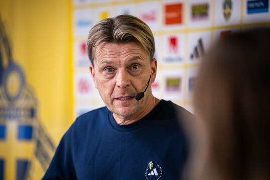 Head coach Tony Gustavsson of the Swedish women's national