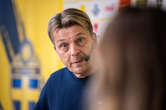 Head coach Tony Gustavsson of the Swedish women's national