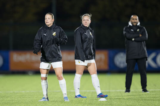 Anna Anvegård and Alice Bergström of Häcken