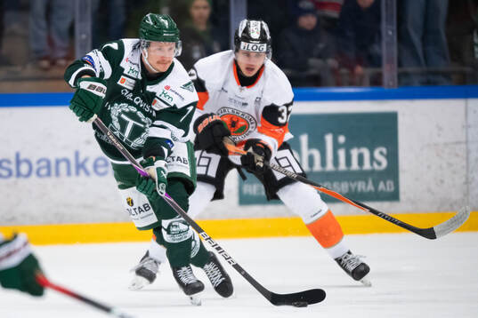Tingsryds AIFs Kevin Ekman Larsson och Karlskrona HKs
