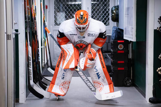 Karlskrona HKs målvakt Hampus Hedman