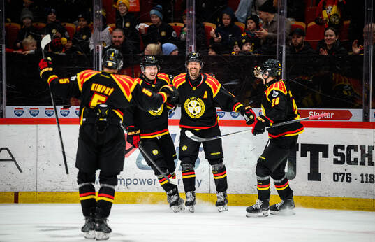 Brynäs Anton Rödin jublar