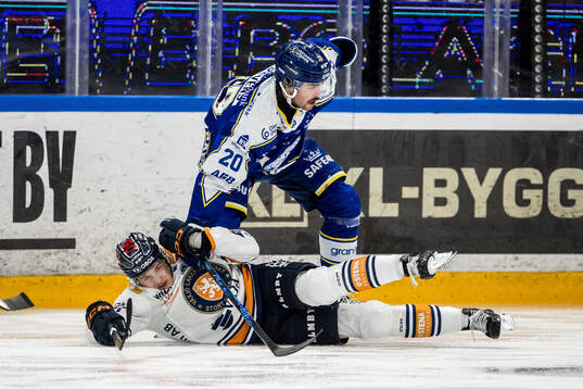 Växjös Leo Sahlin Wallenius och Leksands Nolan Stevens