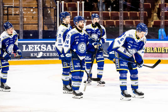 Leksands Oskar Lang och Alexander Lundqvist deppar