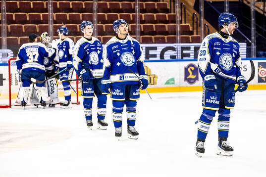 Leksands Jon Knuts och Nolan Stevens deppar