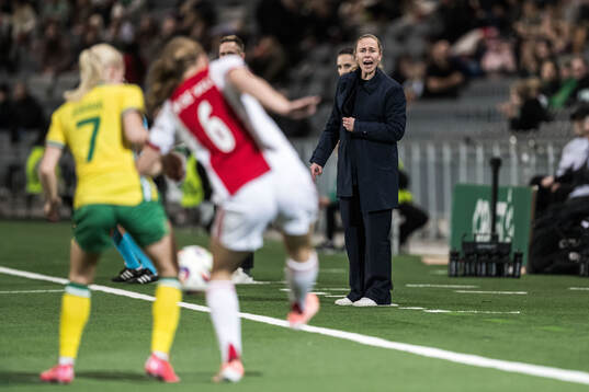 Head coach Anouk Bruil of Ajax