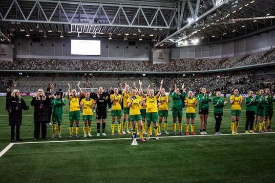 Players of Hammarby celebrate