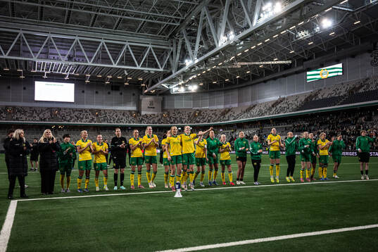 Players of Hammarby celebrate