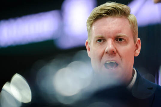 HV71s tränare Anton Blomqvist