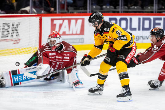 Örebros målvakt Jonas Arntzen och Luleås Brian O'Neill