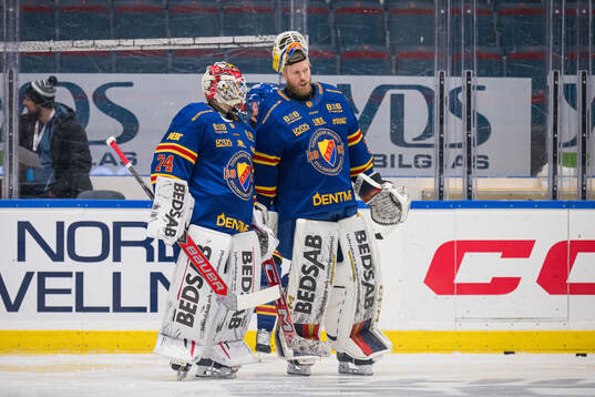 Djurgårdens målvakt Daniel Marmenlind och målvakt Magnus