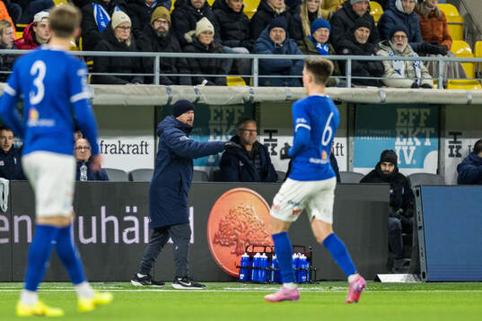 Norrby IFs tränare Tobias Linderoth