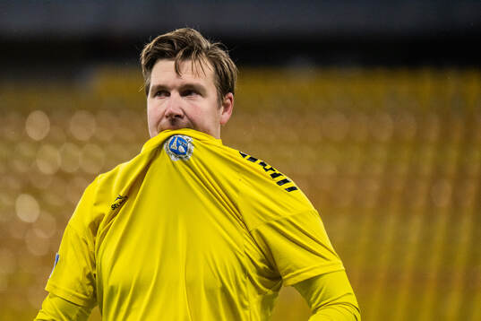 Utsiktens målvakt Oliver Gustafsson deppar