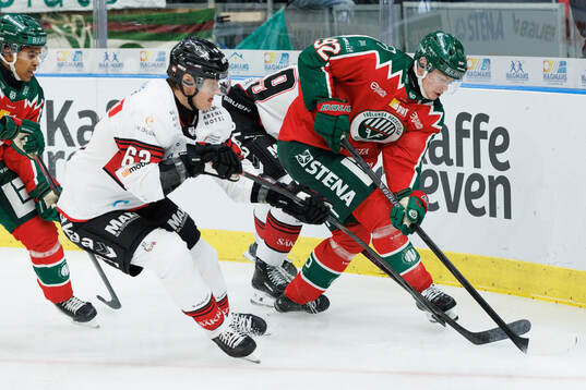 Malmö Redhawks Fredrik Händemark och Frölundas Filip