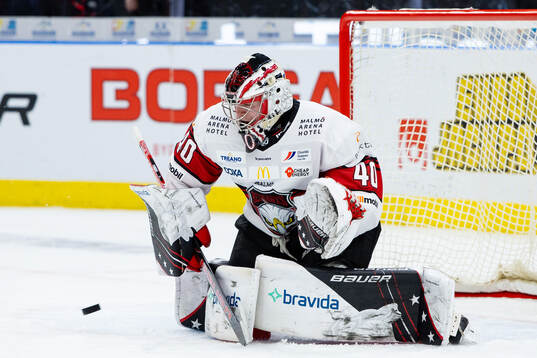 Malmö Redhawks målvakt Oskar Blomgren
