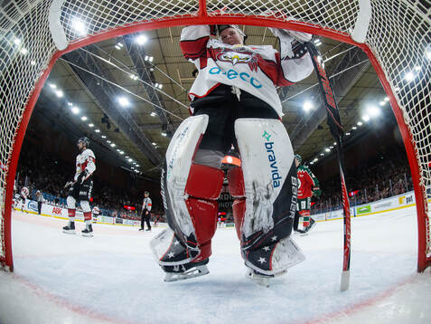 Malmö Redhawks målvakt Oskar Blomgren