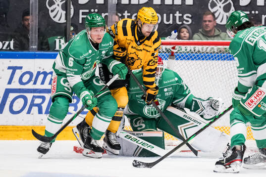 Rögles Paul LaDue och Skellefteås Mikkel Aagaard och