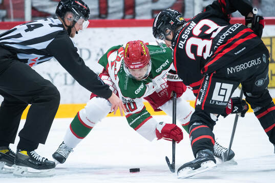 Modos Gerry Fitzgerald och Nybro Vikings Felix Olsson