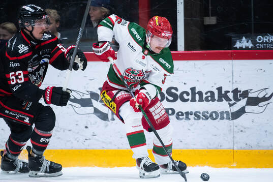 Nybro Vikings Jesper Mångs och Modos Sebastian Ohlsson