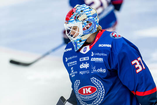 Oskarshamns målvakt Emil Vuorio